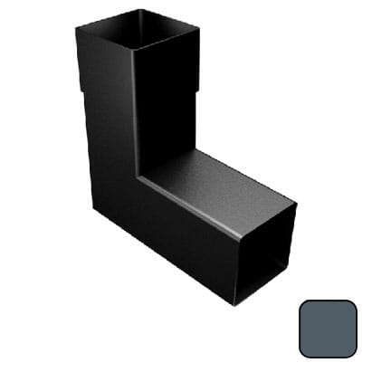 76mm Swaged Aluminium Square 92.5D BEND PPC - 7016M Anthracite Grey
