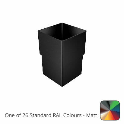 76mm Swaged Aluminium Square LOOSE CONNECTOR PPC - One of 26 Standard Matt RAL colours TBC