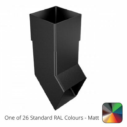 76mm Swaged Aluminium Square SHOE PPC - One of 26 Standard Matt RAL colours TBC