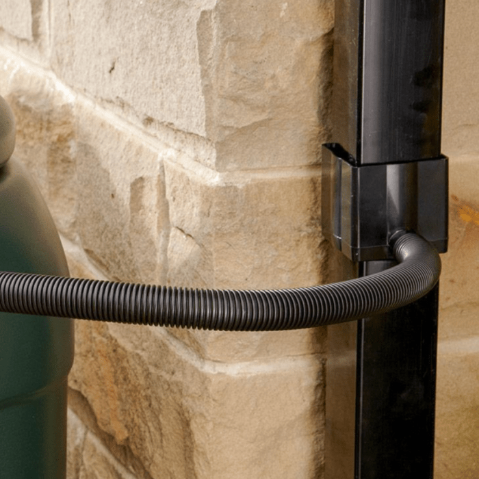 Straight 100L GREY RainSaver Kit (Includes Multi Piece Stand and Diverter) - Trade Warehouse