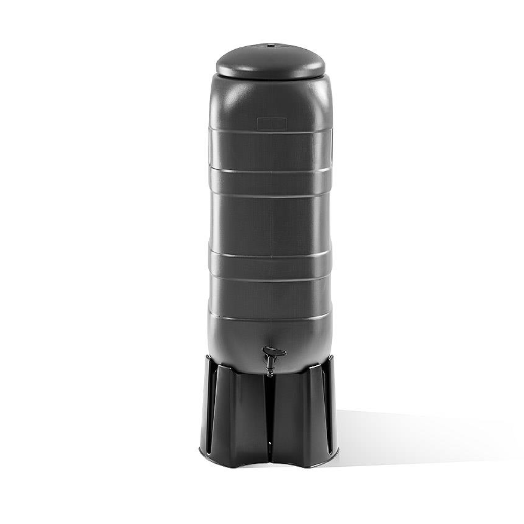 Straight 100L GREY RainSaver Kit (Includes Multi Piece Stand and Diverter) - Trade Warehouse