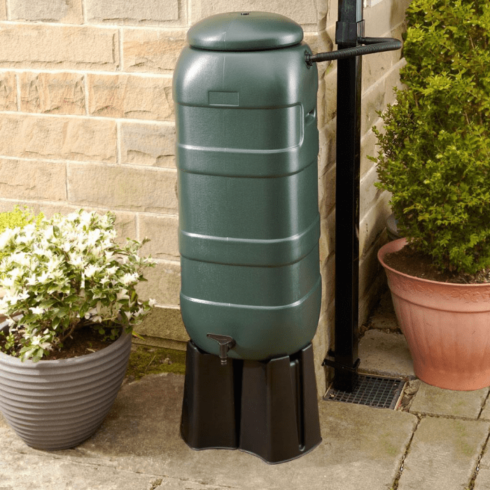 Straight 100L RainSaver Kit (Includes Multi Piece Stand and Diverter) - Trade Warehouse