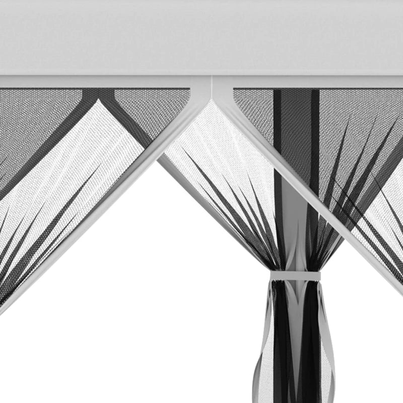 Light Grey Hexagonal Pop Up Canopy Tent With Bag