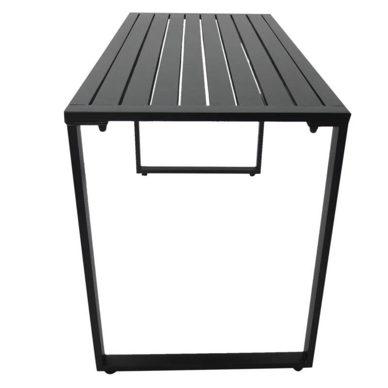 Black Metal Picnic Table