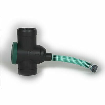 Universal Rainwater Diverter Kit with integral filter in Black Plasic to fit 80 and 100mm Steel Downpipe - Trade Warehouse
