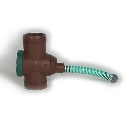 Universal Rainwater Diverter Kit with integral filter in Brown Plasic to fit 80 and 100mm Steel Downpipe - Trade Warehouse