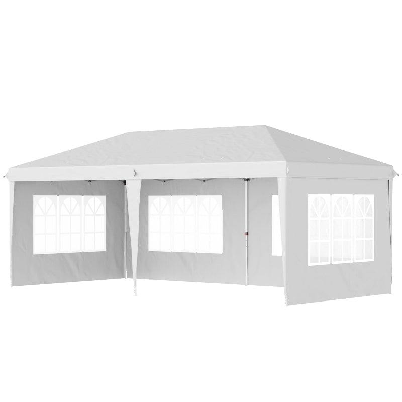 3m x 6m White Pop Up Gazebo