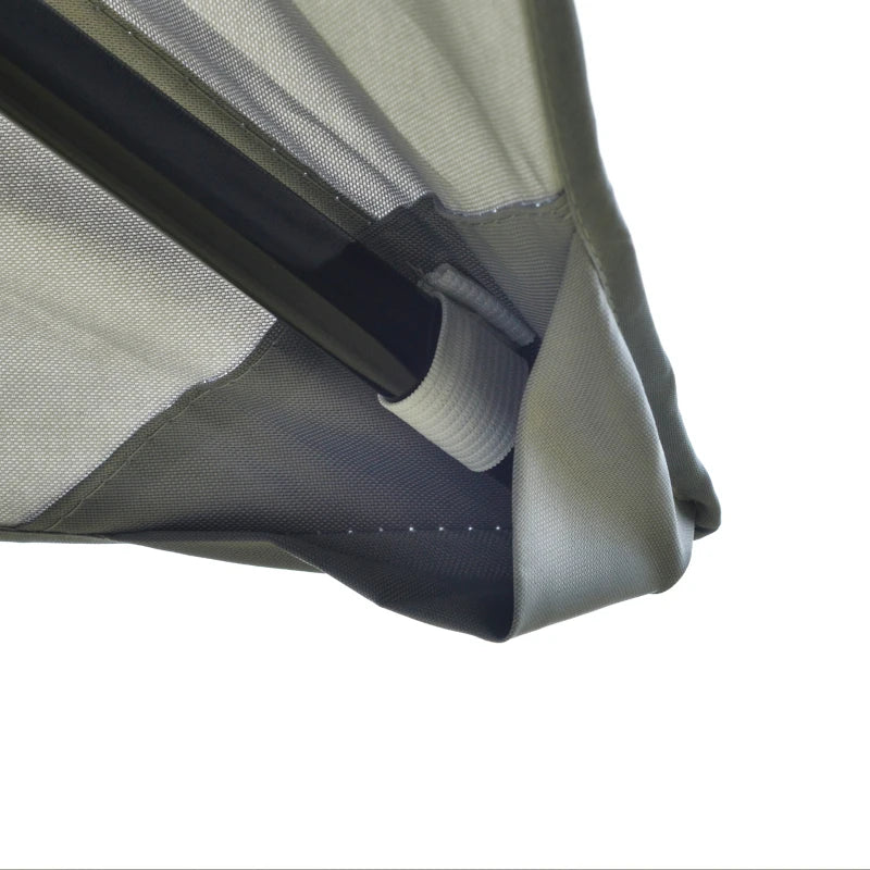 Outsunny 3.6 x 3.6 m Pop up Gazebo with Netting and Carry Bag, Height Adjustable Party Tent Instant Canopy Sun Shade Shelter, Grey