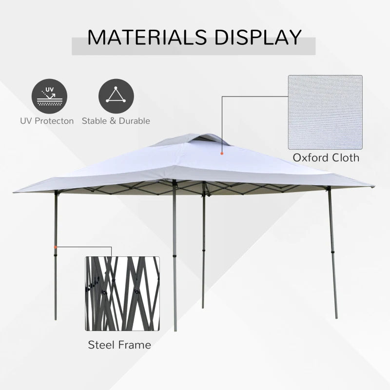 4m x 4m White Pop-up Gazebo Canopy Tent