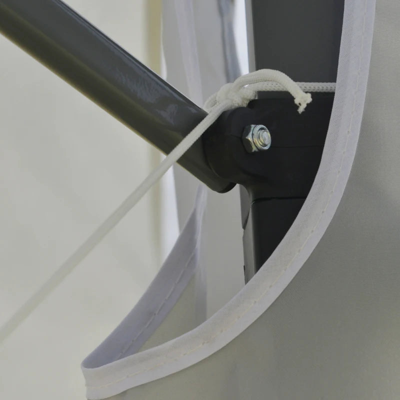 Grey 4m x 4m Pop-up Gazebo with Roller Bag & Adjustable Legs