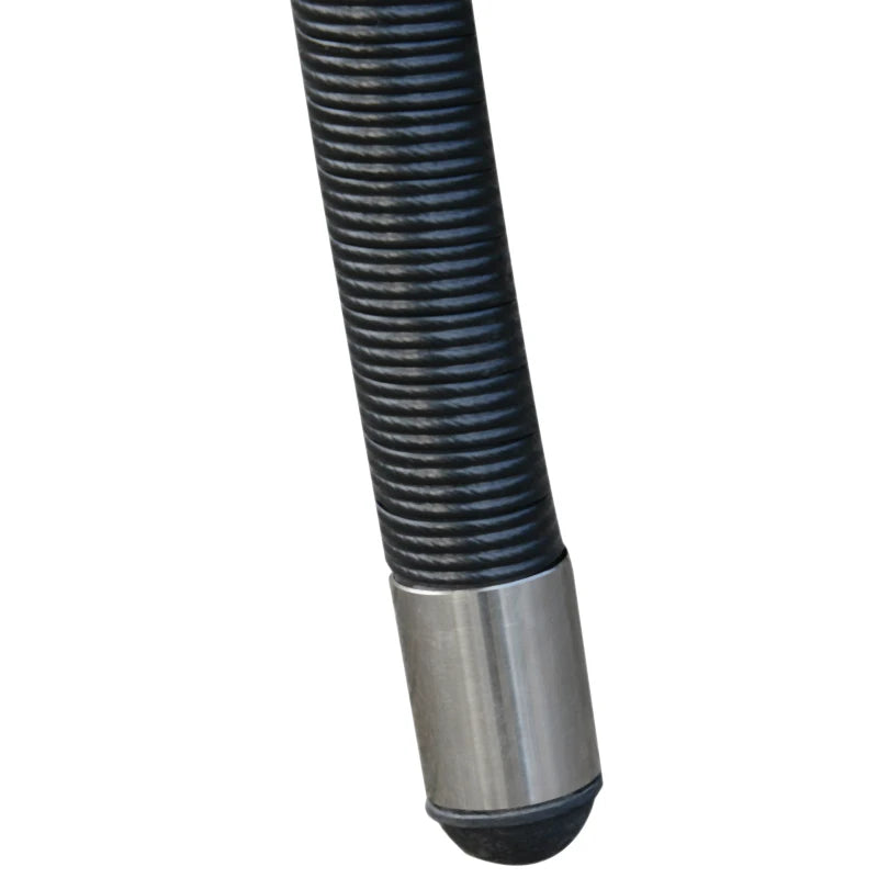 Black 6 Seater Rattan Dining Set With 6 Armchairs, Rectangular Glass Top Table, Outdoor Dining Table and Chairs