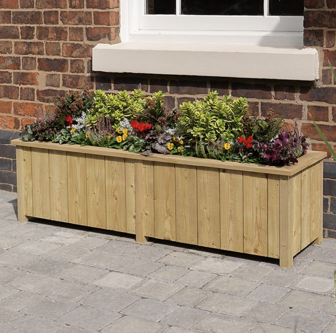 Large Wooden Planters - Trade Warehouse