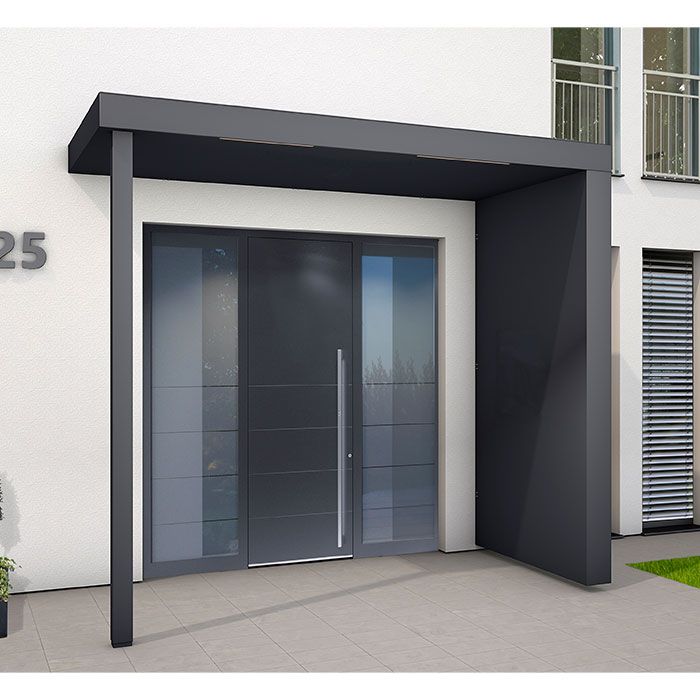 Aluminium Canopy With Side Posts