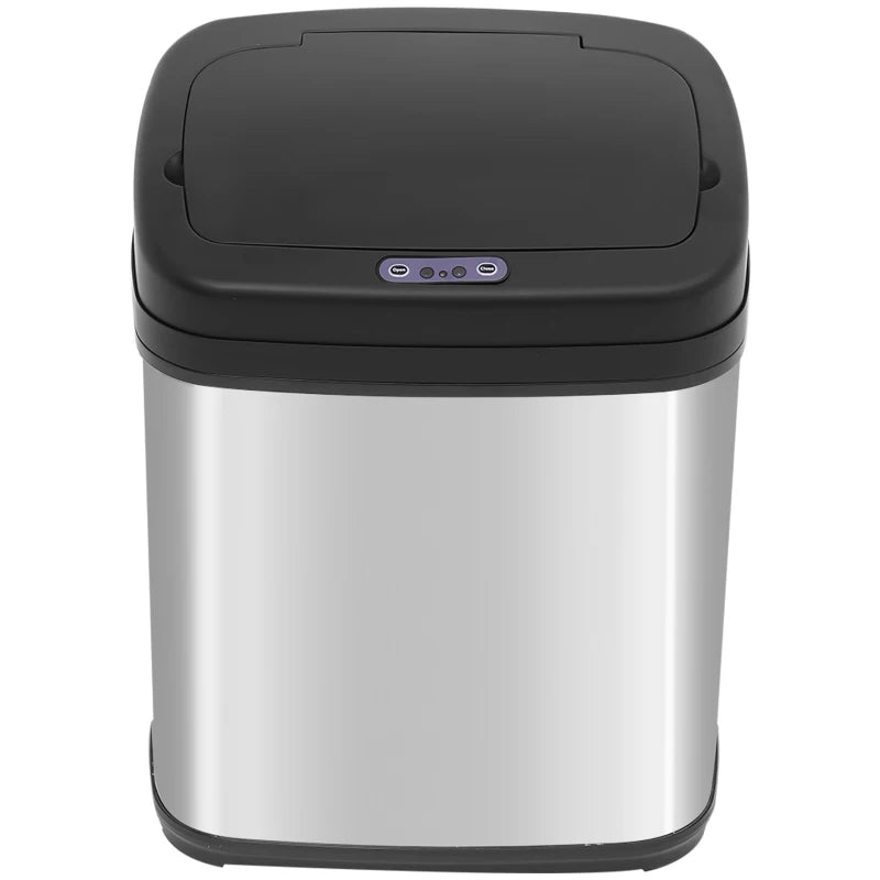 Luxury 20L Automatic Sensor Dustbin - Stainless Steel Kitchen Waste Bin with Bucket, 33x25x42.5CM, Touchless Rubbish Trashcan