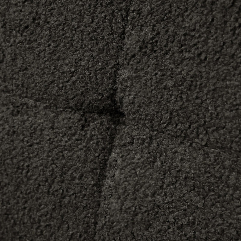 Stylish Modern Loveseat Sofa Bed with Adjustable Backrest, Gold Legs, and Side Storage Pockets in Dark Grey