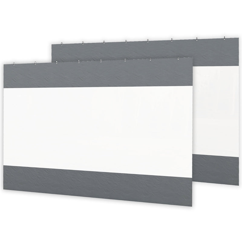 Grey Pergola Panels Set - 3 x 2m, Pack of 2