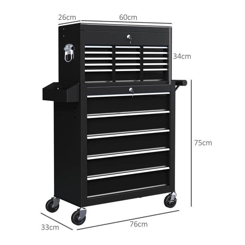 19 Drawer Tool Storage Chest on Wheels