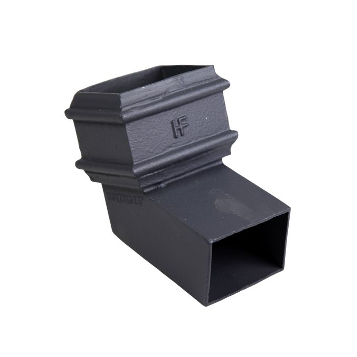 Hargreaves Cast Iron 100x75mm 112.5 Degree Rectangular Bend - Primed