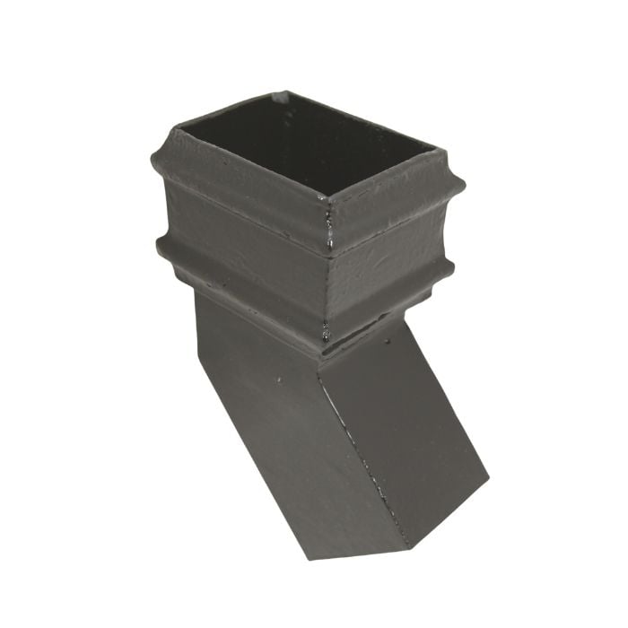 Hargreaves Cast Iron 100x75mm 135 Degree Rectangular Side Bend  - Painted Black