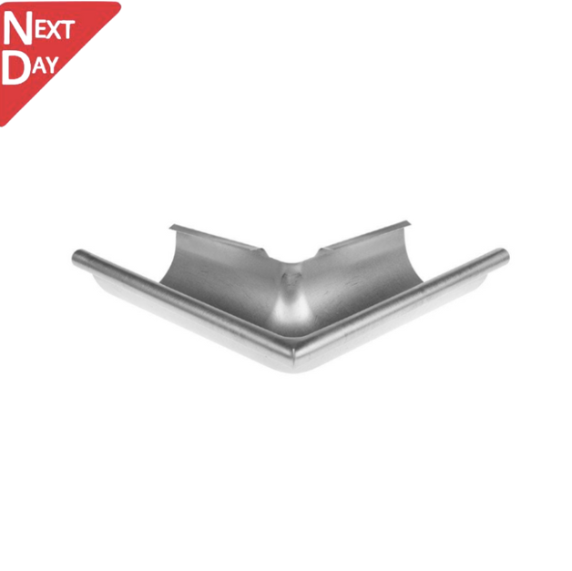 115mm Half Round Galvanised Steel 90degree  External Gutter Angle