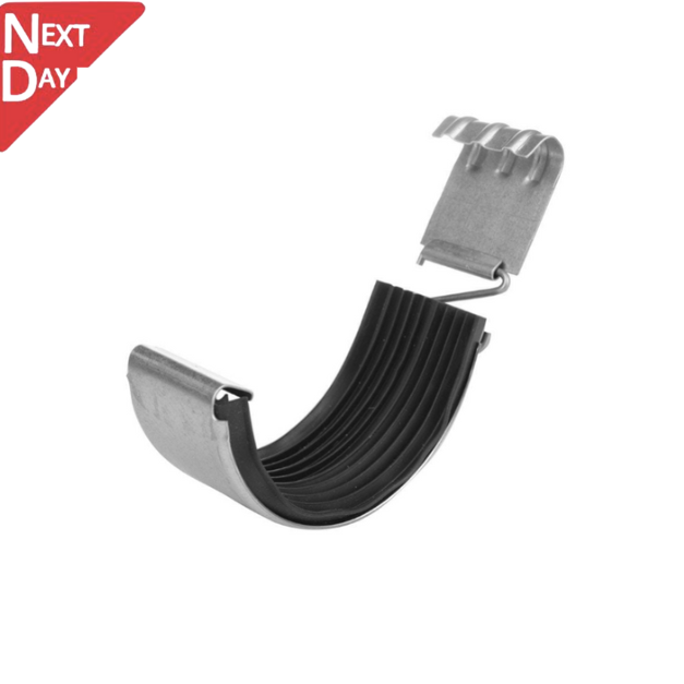 115mm Half Round Galvanised Steel Gutter Union