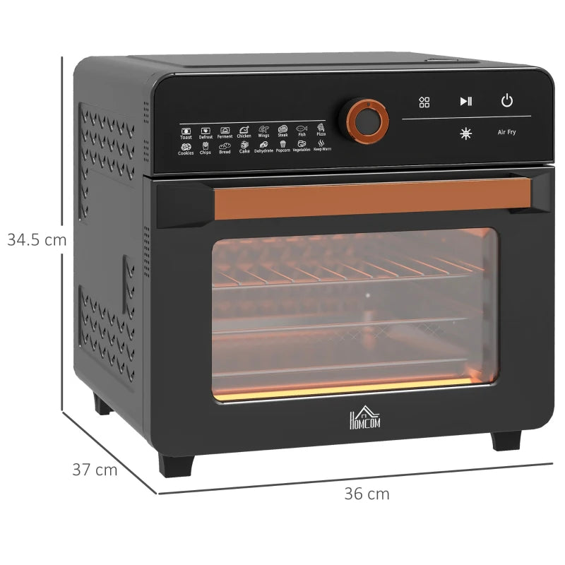 20L Air Fryer Oven - Multifunction Countertop Convection Oven with 16 Presets, Adjustable Temp & Time, 1400W Power