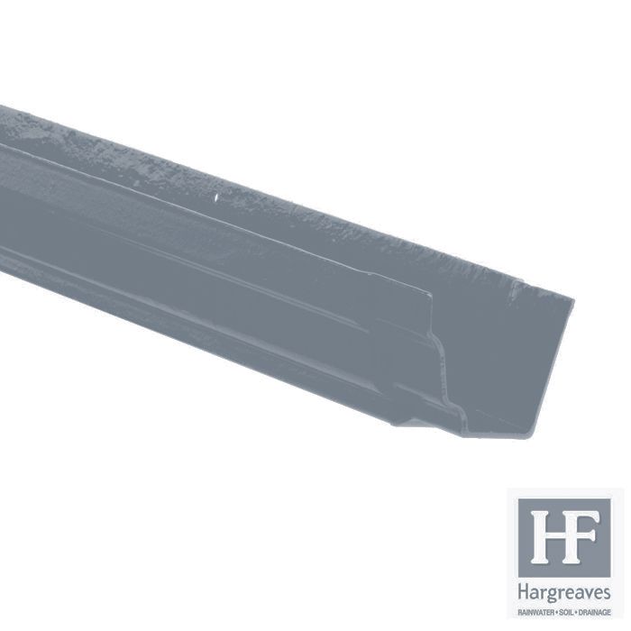 Hargreaves Cast Iron 125x100mm H16 Gutter 1829mm - Primed