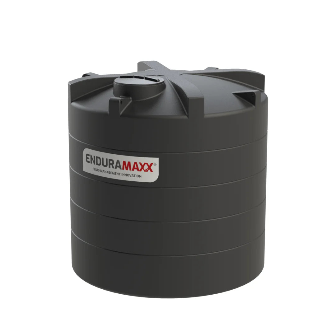 12,500 Litre Vertical Tank - Black - Potable Water - 1 SG