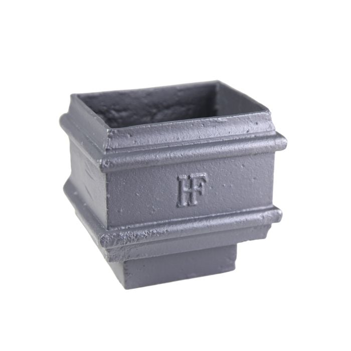 Hargreaves Cast Iron 100x100mm Plain Square Loose Socket with Spigot