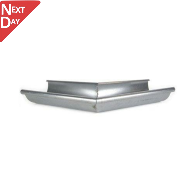 115mm Half Round Galvanised Steel 135degree  External Gutter Angle