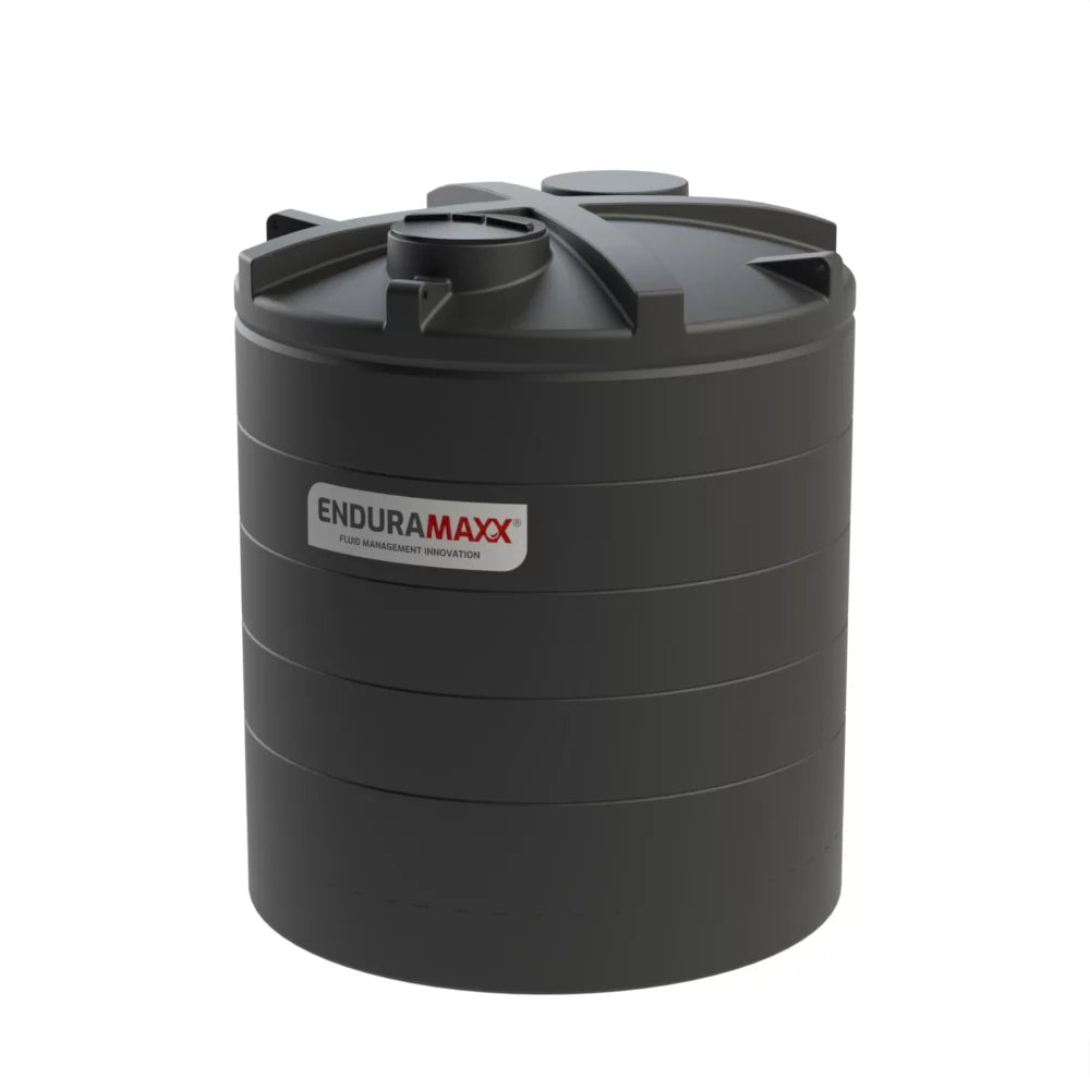 15,000 Litre Vertical Tank - Black - Potable Water - 1 SG - Low Profile