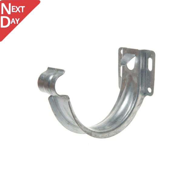 115mm Half Round Galvanised Steel  'Short-back' Fascia Bracket