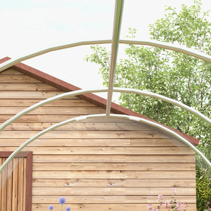 Green Walk-in Polytunnel Greenhouse, 3x2m, Clear PE Cover