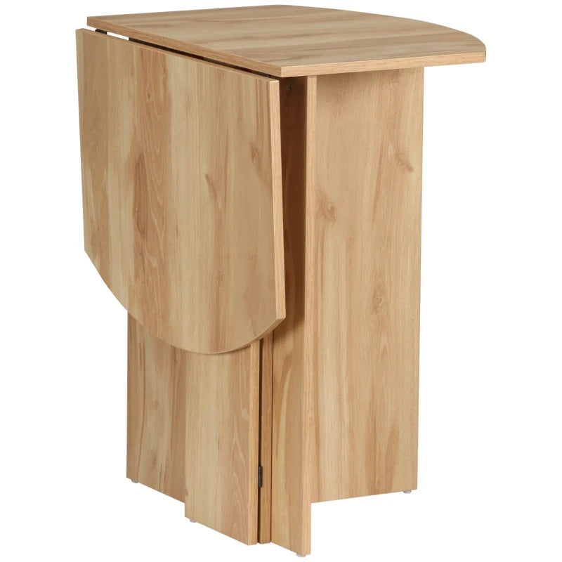 4-Person Drop Leaf Dining Table - Stylish Wood-Effect Design for Space-Saving Dining Solutions