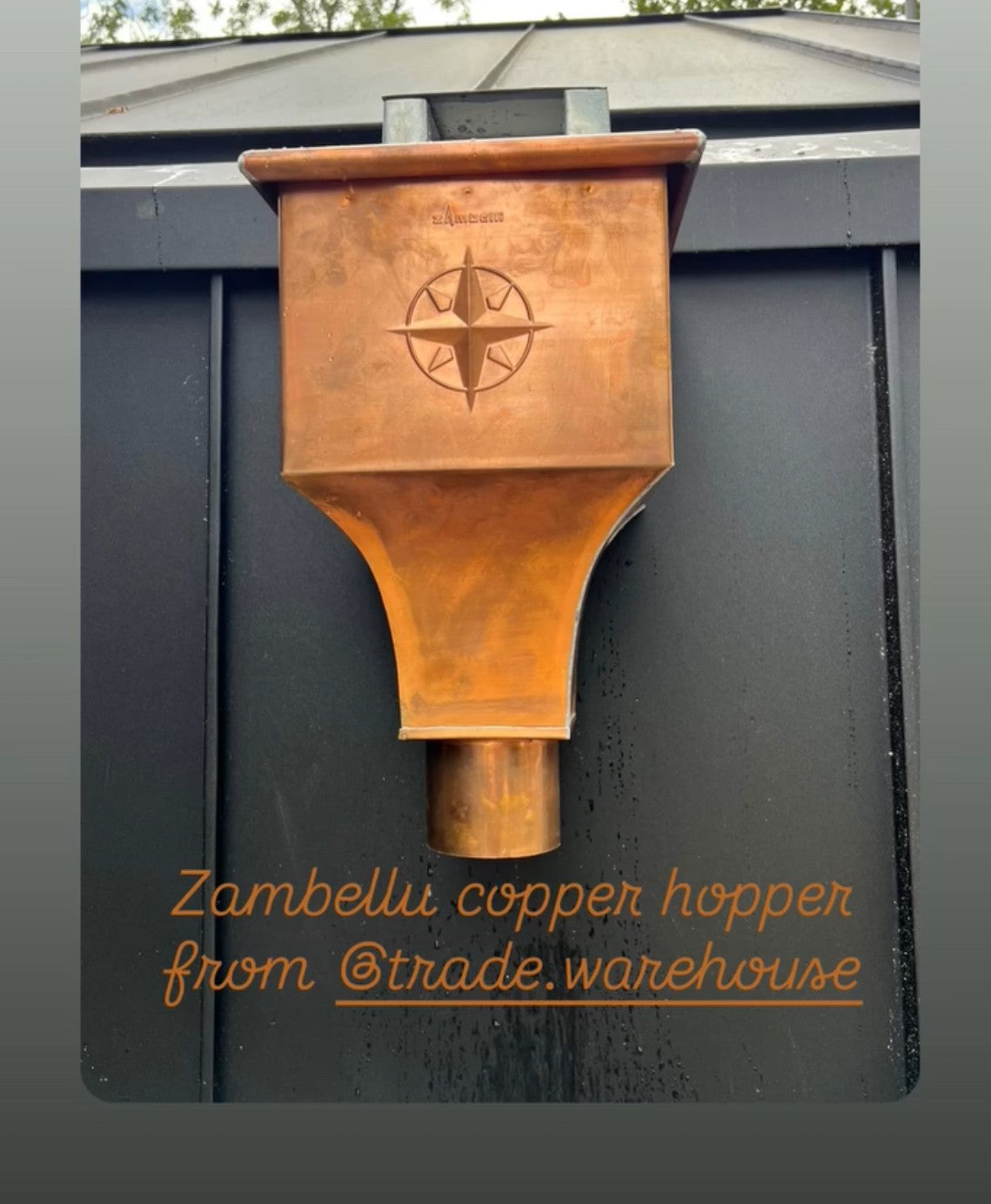 80mm Copper Hopper Head - Embellished