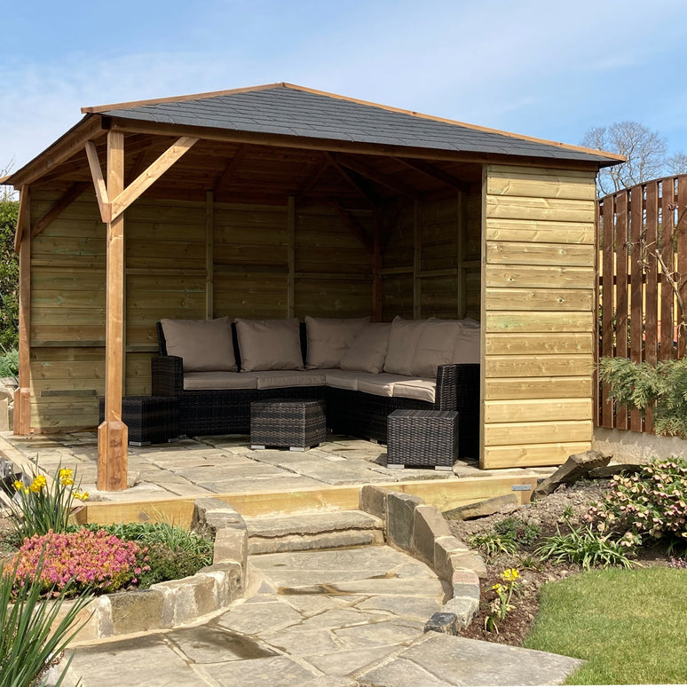 Pressure-Treated Redwood Shiplap Board – 150mm x 15mm – Exterior Timber Cladding