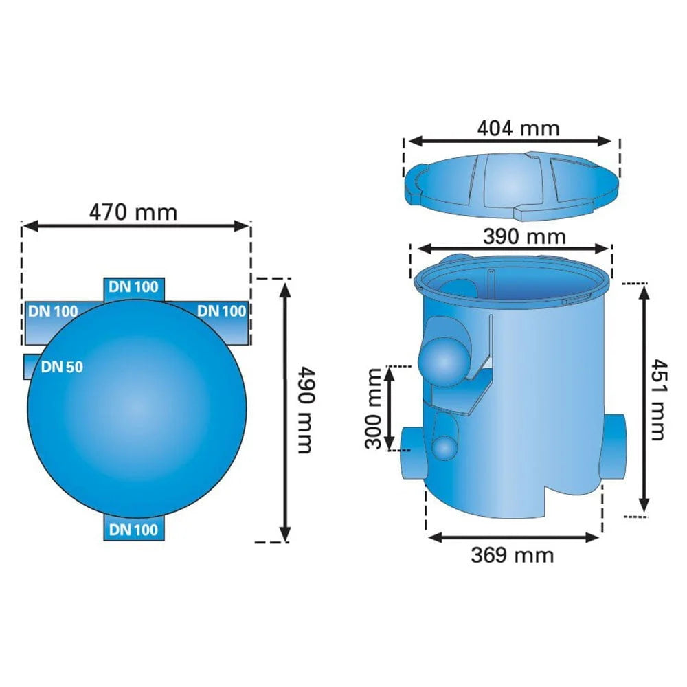 Rainwater harvesting Kit B - 450m2 filter