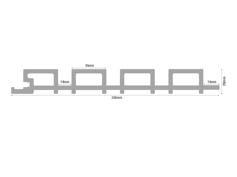 2.5m Composite Slatted Wall Cladding Panels - Trade Warehouse