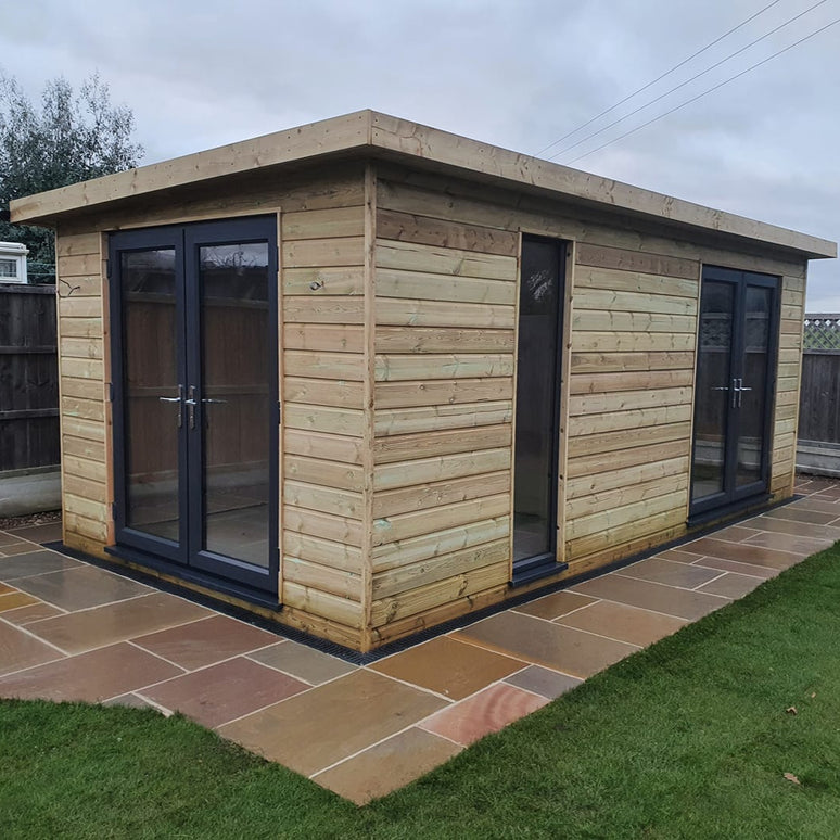 Pressure-Treated Redwood Shiplap Board – 150mm x 15mm – Exterior Timber Cladding