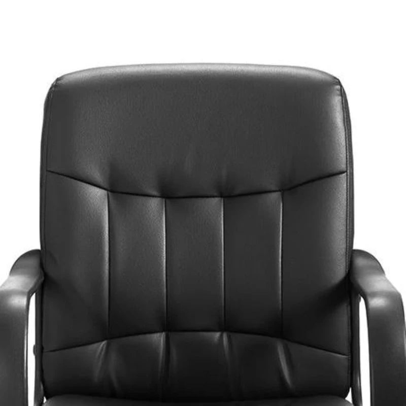 Ergonomic 360° Swivel Office Chair with High Back, Adjustable Height and Tilt Function, Black, 53L x 53W x 106H cm