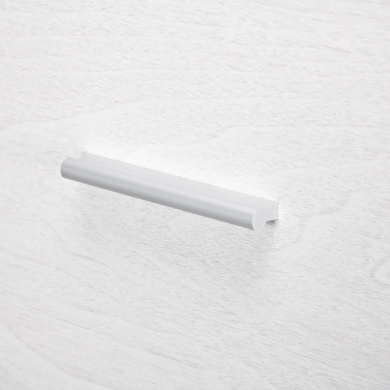 Stylish White Wood Effect Four-Drawer Lockable Filing Cabinet for Secure Document Storage - Ideal for Home or Office