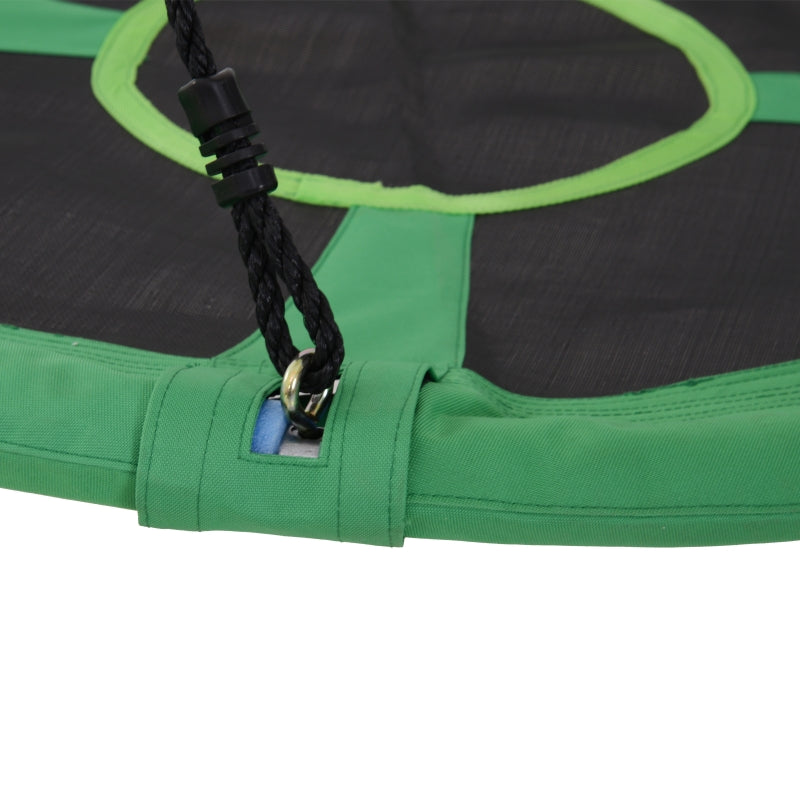 Kids Outdoor Swing Set - Black/Green, 100x4.5 cm