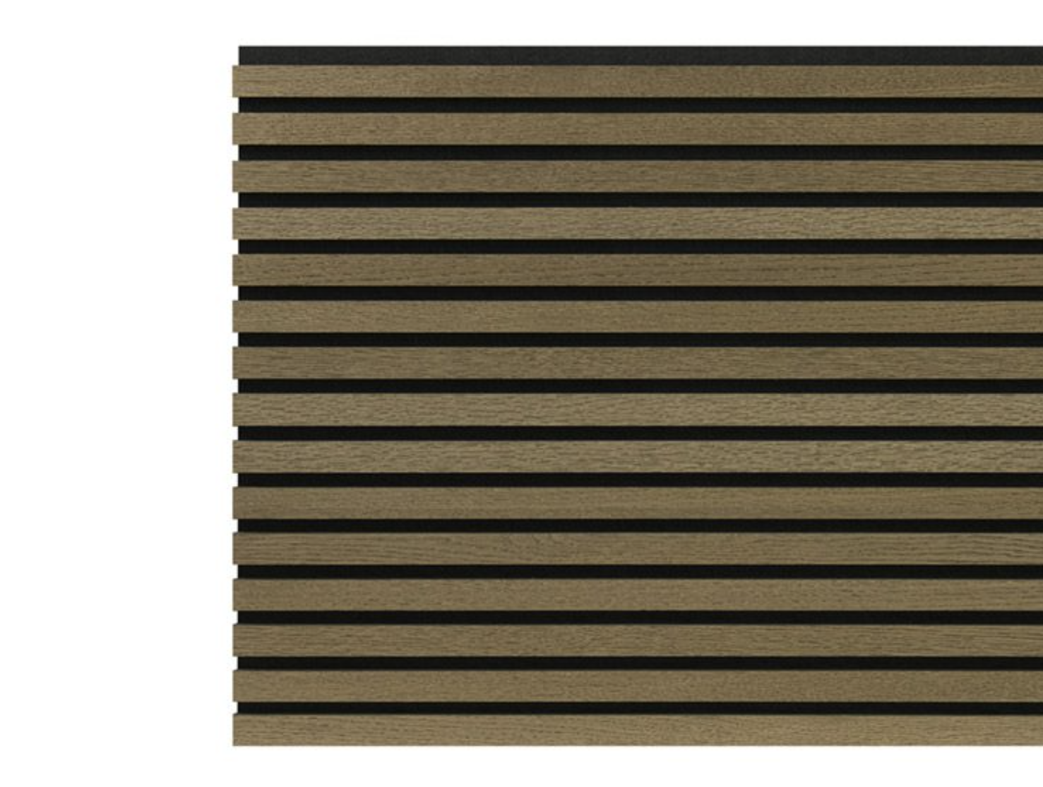 2.4m Acoustic Internal Slatted Wall Panels