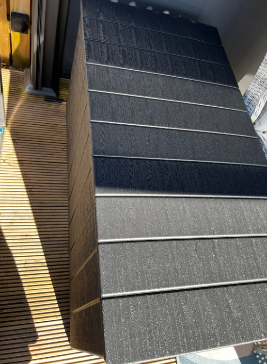 Dark Grey 336 Litre Garden Storage Box - Weather-resistant  Plastic Shell - Double-Wall Design