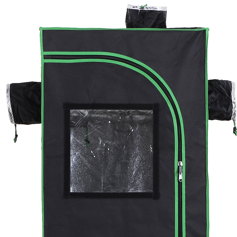 Indoor Hydroponic Grow Tent - Black, 60x60x140cm