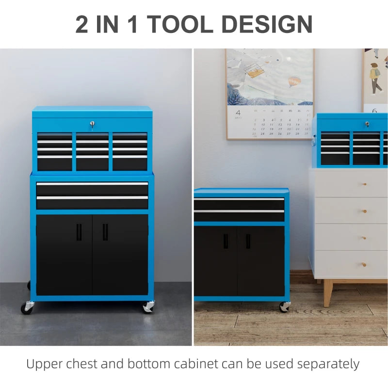 Portable Tool Chest with 6 Drawers