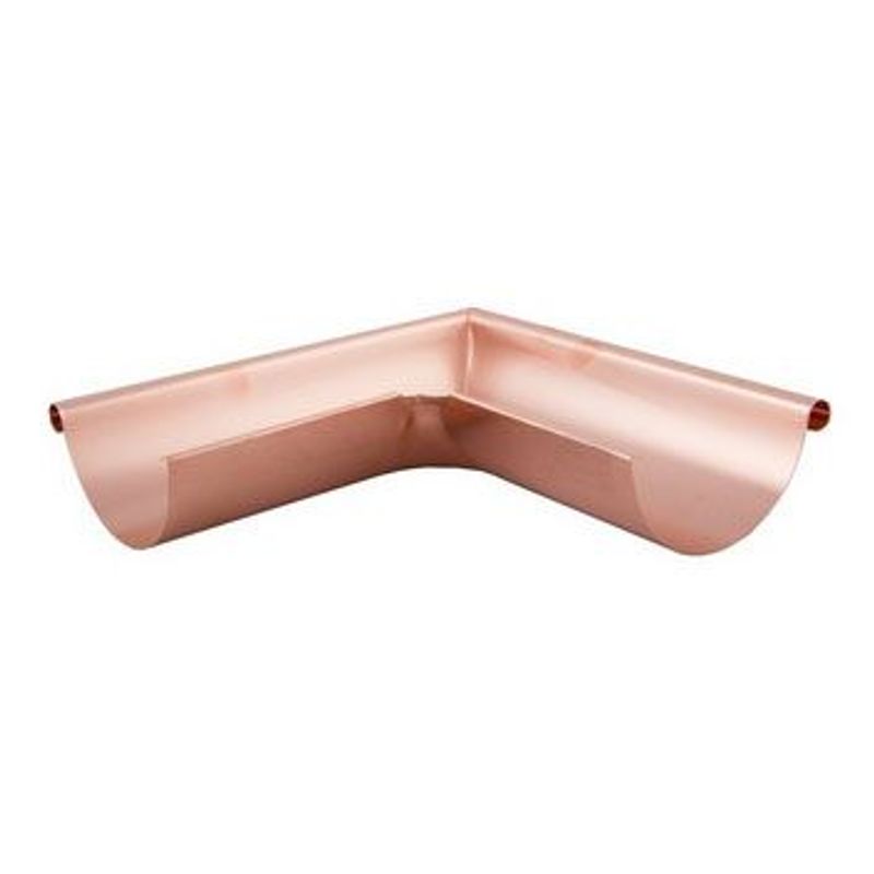 Lindab Half Round Copper Gutter External Corner