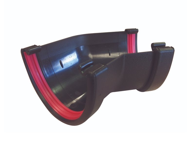 Freefoam Freeflow 116mm Deepflow Gutter 135 Degree Gutter Angle - Cast Iron Black