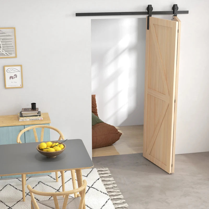 5ft Bi-Folding Sliding Barn Door Kit