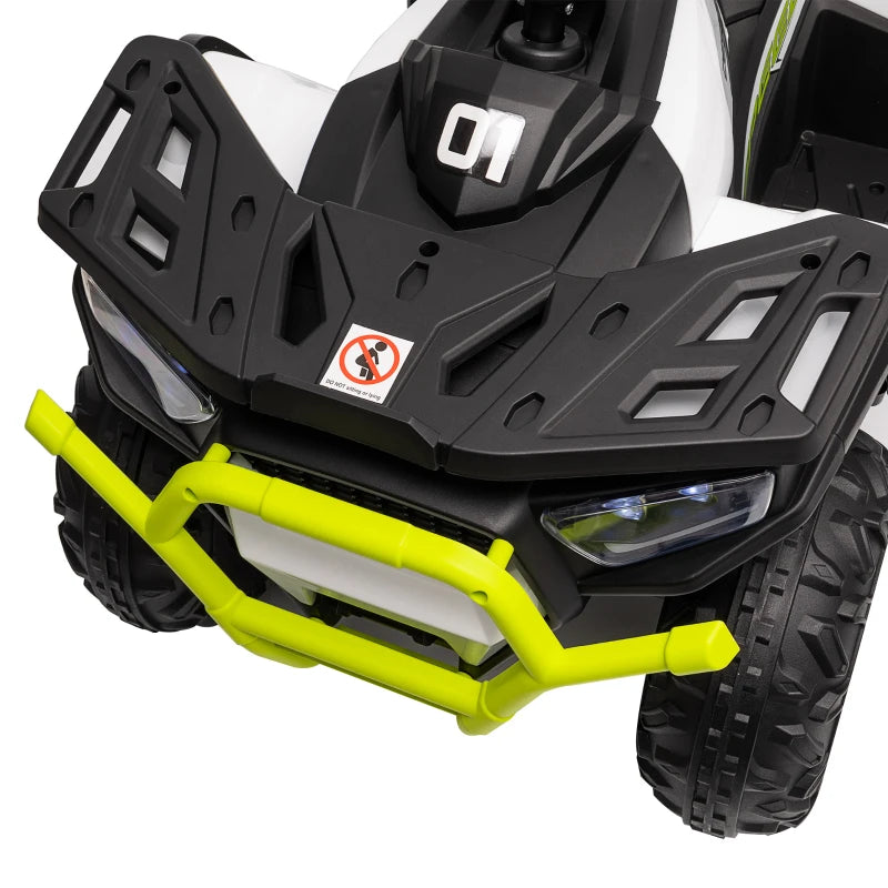 12V Kids Electric Ride On ATV Battery Powered Quad Bike with Spring Suspension Green